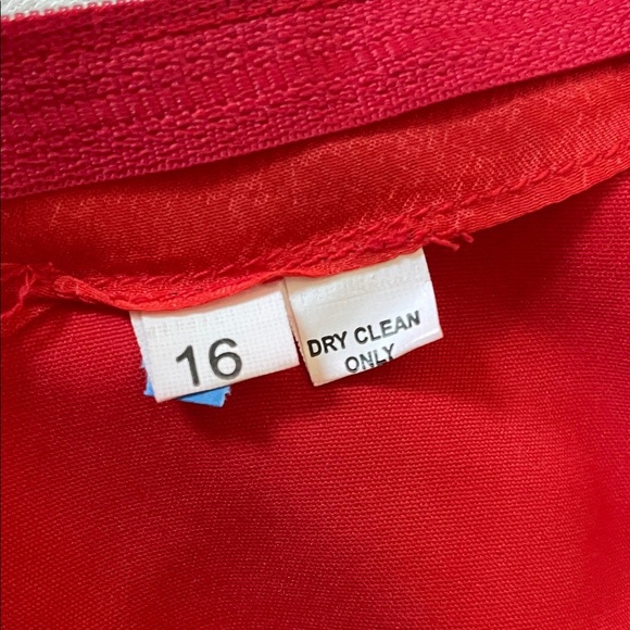 Vintage Red Two-Piece Set Beaded Embroidered Top & Ruffle Pants - Picture 2 of 16